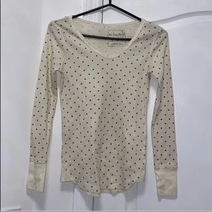Free People Polka Dot Thermal-Size Small